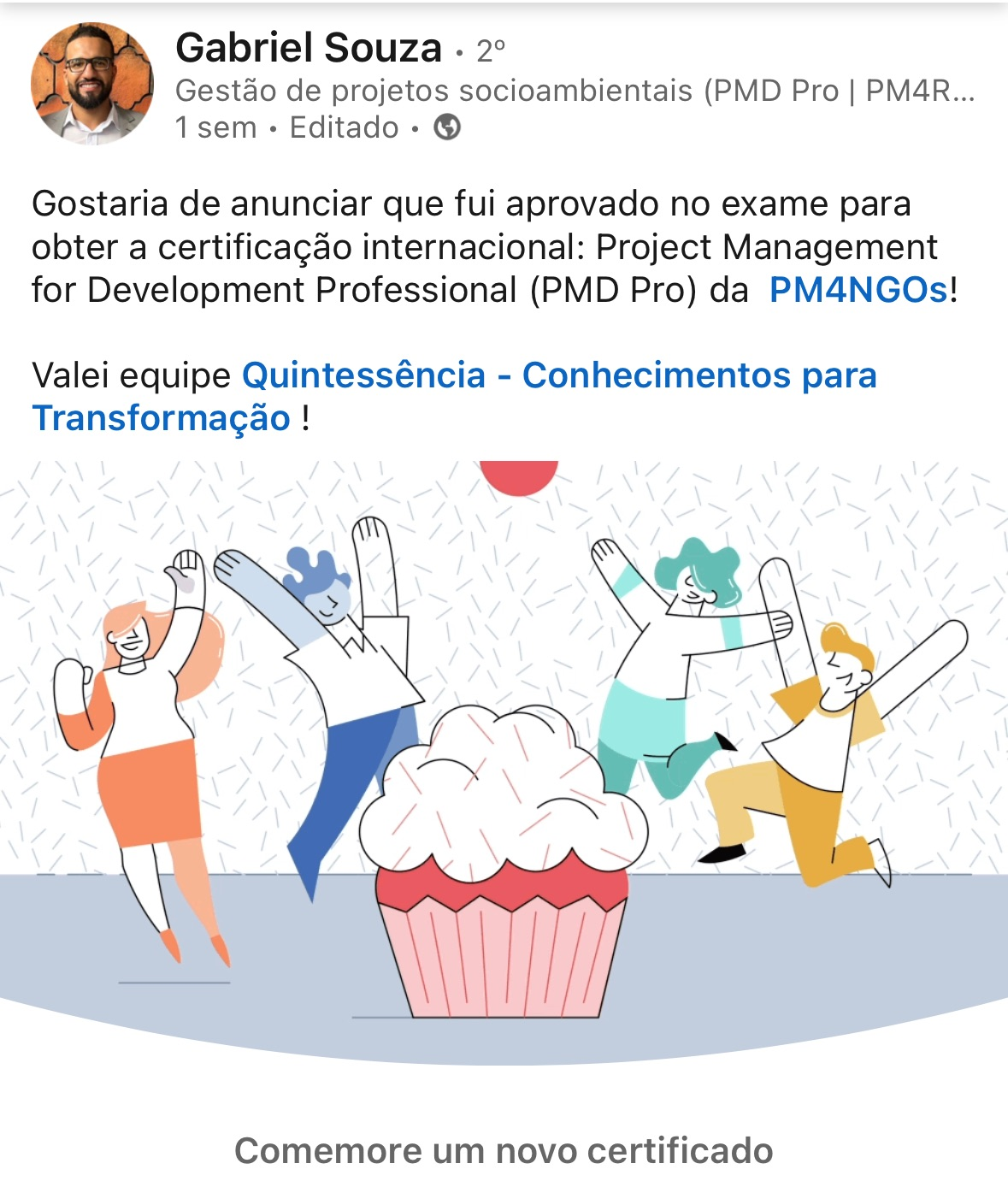 Depoimento sobre o curso Project DPro — Quintessência